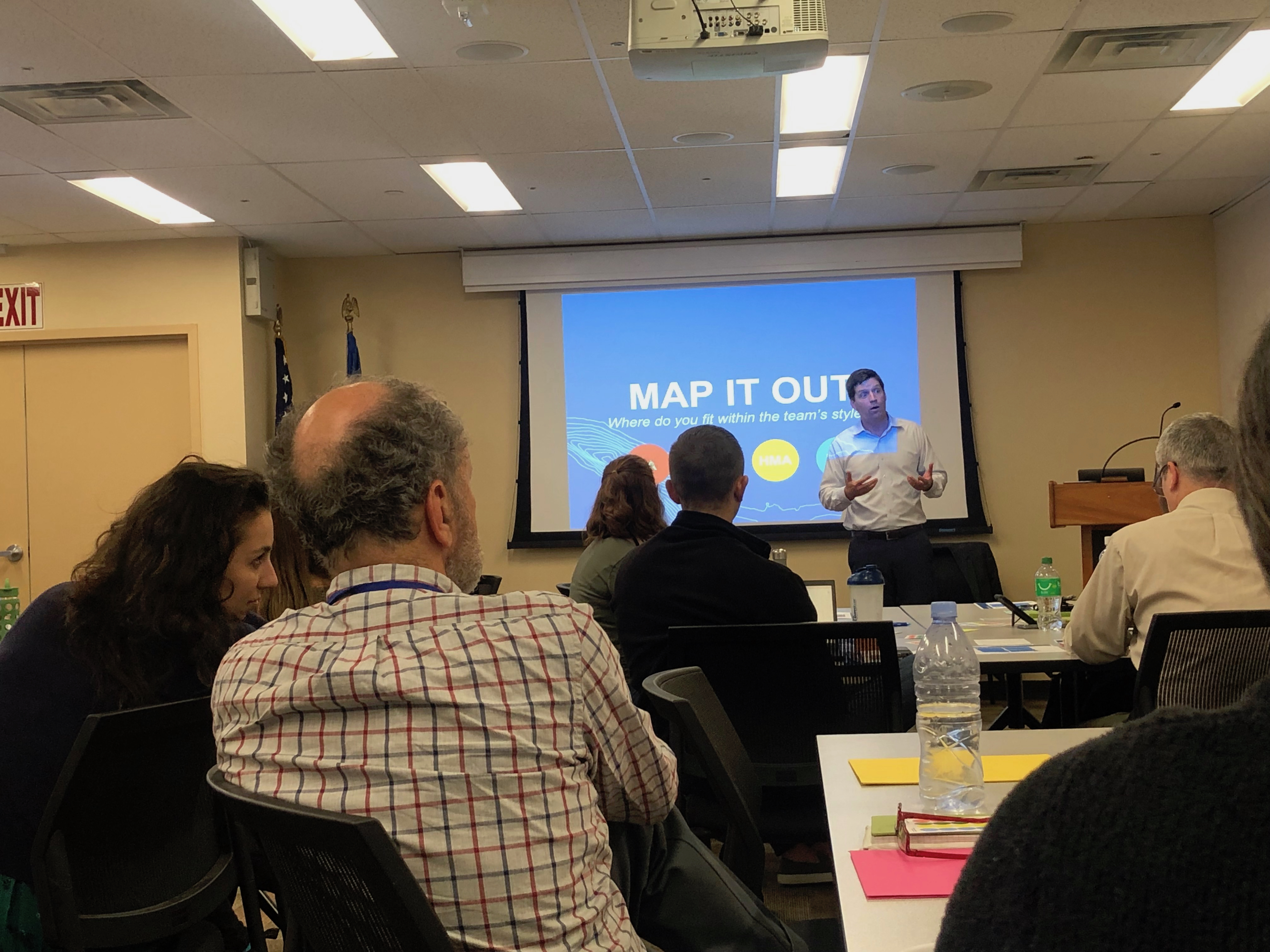 Terence Milstead delivering a workshop to FEMA Region 3 staff